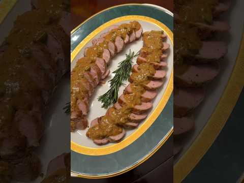 Pork Tenderloin Roast with Charcuterie Sauce 🔥🔥