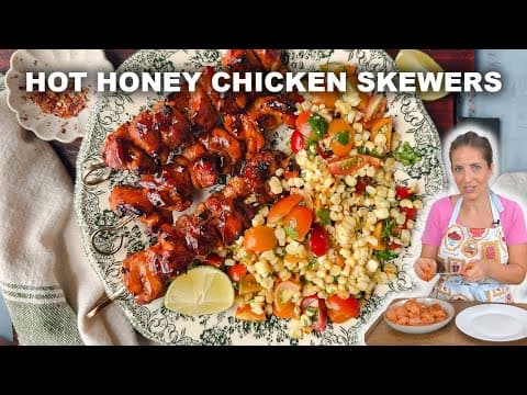 Hot Honey Chicken Skewers - Easy and Fun Grilling Recipe!