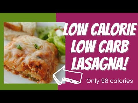 Low Calorie, Low Carb Zucchini Lasagna