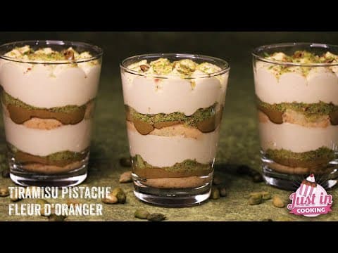 Tiramisou pistache et fleur d'oranger - Delicious French dessert with medium difficulty. Perfect recipe converted from YouTube video to PDF format.