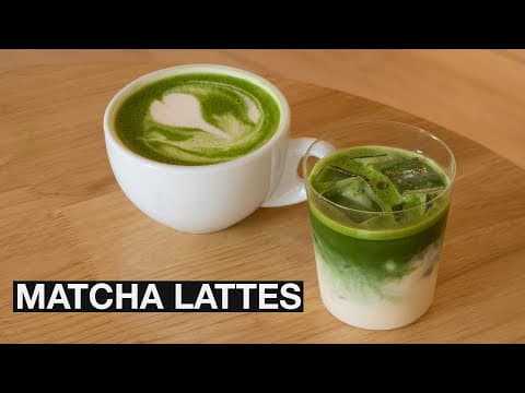 How to Make Hot or Iced Matcha Lattes