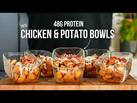 Chicken Taco Potato Bowls