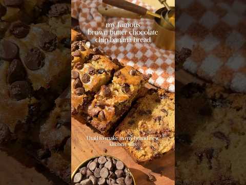 My famous brown butter chocolate chip banana bread