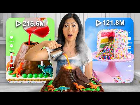 I Tested the MOST SATISFYING "Surprise" TikTok DESSERT Recipes! 🎂