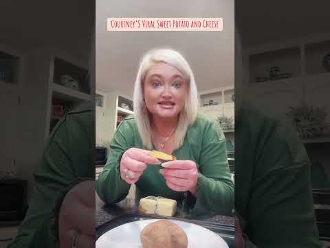 Let’s try Courtney Cook’s viral sweet potato and cheese trend!