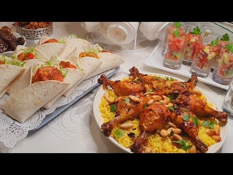 Chicken rice, wraps, avocado verrines and oat soup - Delicious Maghreb main course with medium difficulty. Perfect recipe converted from YouTube video to PDF format.