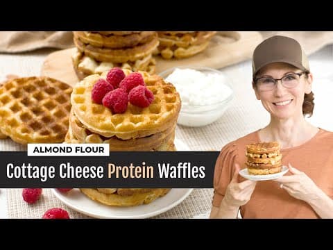 Cottage Cheese Protein Waffles