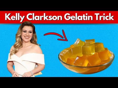 The Viral Kelly Clarkson Gelatin Diet Recipe for Weight Loss!