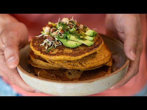 Savory carrot pancakes - Delicious French breakfast with easy difficulty. Perfect recipe converted from YouTube video to PDF format.