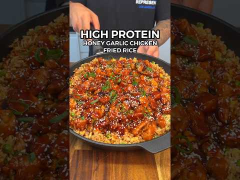 Healthy High Protein Honey Garlic Chicken Fried Rice
