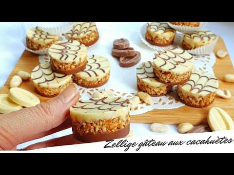 Zellige Gâteau aux cacahuètes sans cuisson recette gateau Aid