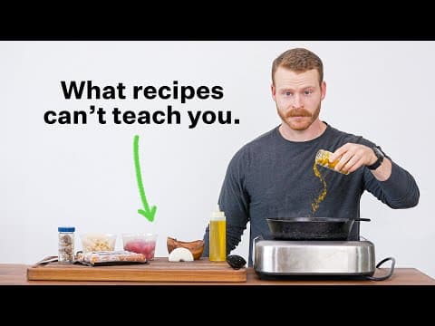 Why Recipes are holding you back from learning how to cook