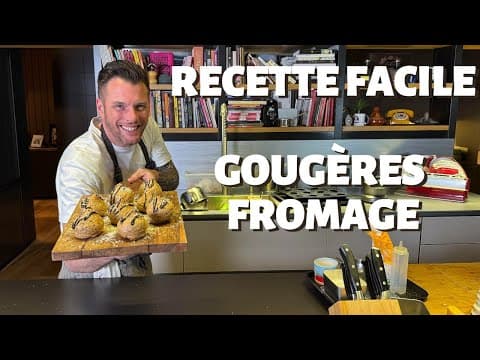 Comté Gougères with Black Sesame and Parmesan Béchamel - Delicious French appetizer with medium difficulty. Perfect recipe converted from YouTube video to PDF format.