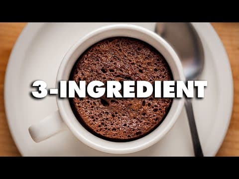 3 Ingredient Chocolate Mug Cake Recipe!