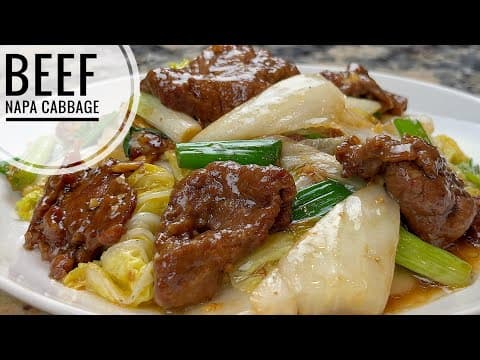 Beef And Napa Cabbage Stir Fry