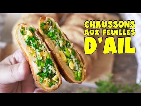 Chaussons farcis aux feuilles d'ail - Delicious Asiatique snack with medium difficulty. Perfect recipe converted from YouTube video to PDF format.