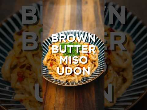 Brown butter miso udon: rich, savory, and packed with umami goodness!