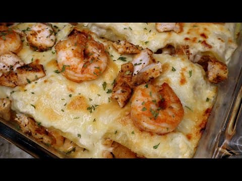 Cajun Chicken And Shrimp Lasagna Recipe