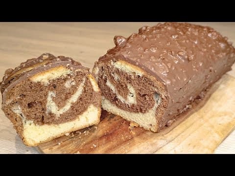 Marble Chocolate Hazelnut Cake - Delicious French dessert with medium difficulty. Perfect recipe converted from YouTube video to PDF format.