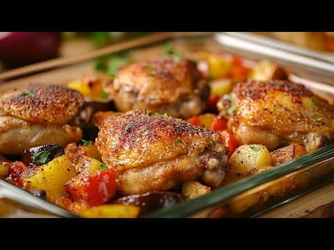 Roasted Chicken Thighs with Mixed Vegetables
