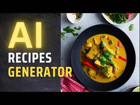 AI Recipes Generator Tutorial (FREE)
