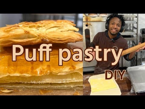 Homemade Puff Pastry (Laminate Dough with Retro Sheeter) - Delicious French bread with medium difficulty. Perfect recipe converted from YouTube video to PDF format.