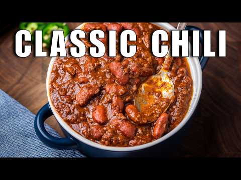 Texas Beef Chili with Beans - Delicious Tex-Mex main course with medium difficulty. Perfect recipe converted from YouTube video to PDF format.