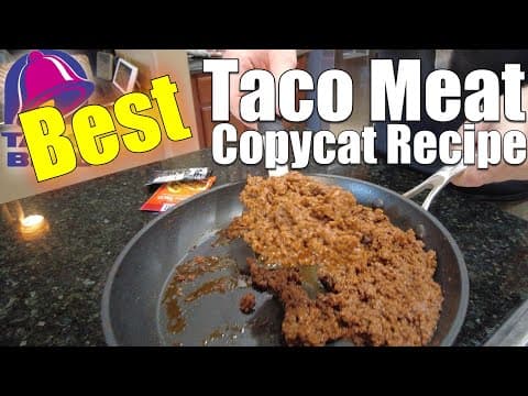 Authentic Taco Bell Seasoned Taco Meat Recipe