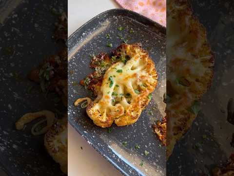 I lose weight making these Cheesy Cauliflower Steaks