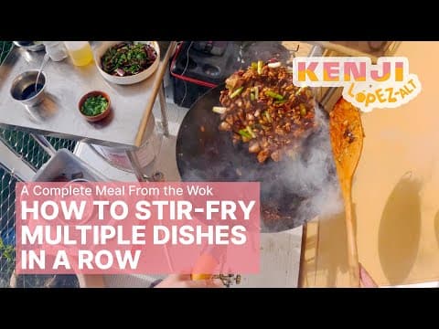A Whole Meal From the Wok: How to Stir-Fry Three Dishes in a Row