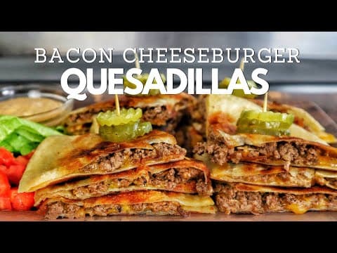 MELT IN YOUR MOUTH Bacon Cheeseburger Quesadilla