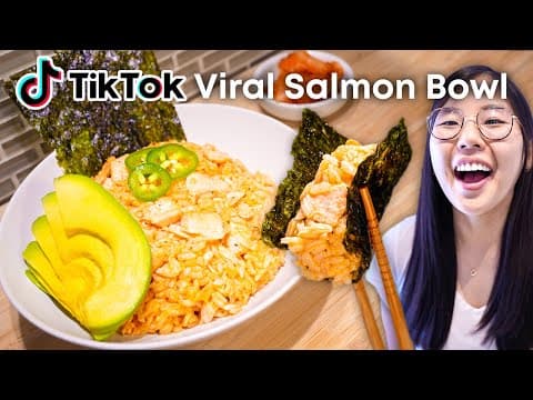 Is the TikTok SALMON RICE BOWL Worth the Hype? 🔥