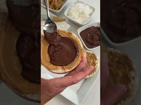 Peanut Butter Cup Rice Cakes - Simple Gluten-Free Snack Idea!