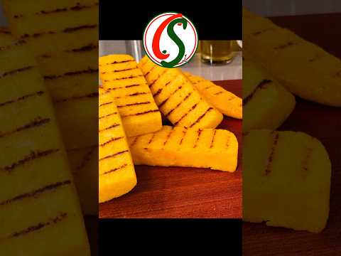 Toasted Polenta - We eat it like bread - Only 2 ingredients