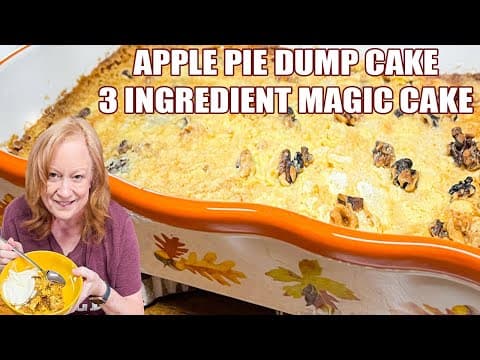 3-Ingredient Apple Pie Dump Cake - Delicious American recipe with easy difficulty. Perfect recipe converted from YouTube video to PDF format.