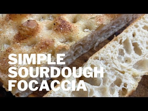 Simple sourdough focaccia