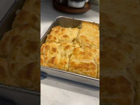 Butter Swim Biscuits! No kneading, cutting in butter or rolling out your dough! Just mix and pour!
