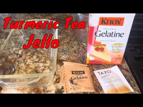 Collagen Boosting Viral KNOX GELATINE Turmeric Bliss Herbal Tea Jello Blocks
