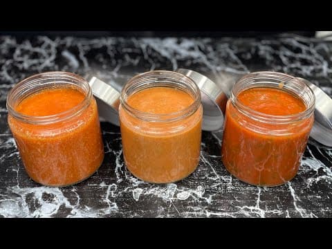 Homemade tomato sauce – 3 variants (herbs, four cheeses, rosé)