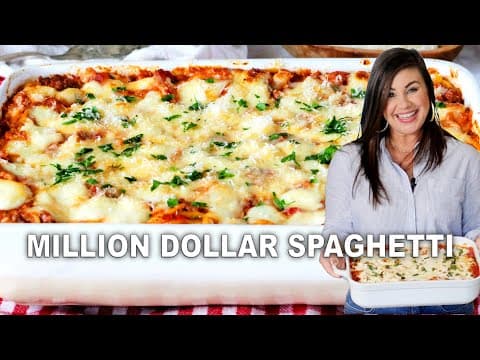 Million Dollar Spaghetti With a Sauce SO EASY, You'll Never Buy Store-Bought Again