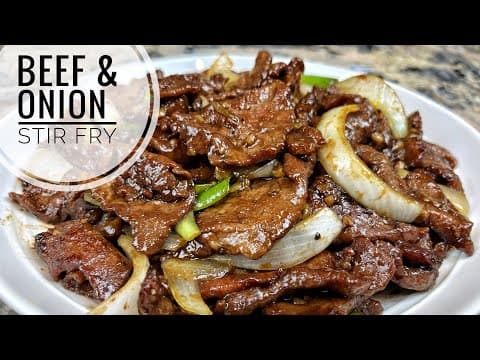 Beef and Onion Stir Fry