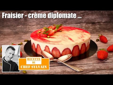 Strawberry cake with diplomat cream - Delicious French dessert with medium difficulty. Perfect recipe converted from YouTube video to PDF format.