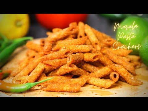 VIRAL TIKTOK PASTA CHIPS - Spicy Pasta Crackers - Kurkure Pasta