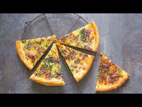 Tarte haute aux pommes de terre et cheddar - Delicious Française main course with easy difficulty. Perfect recipe converted from YouTube video to PDF format.