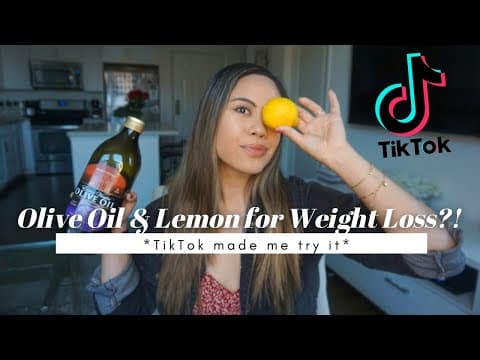 I drank olive oil and lemon juice every morning