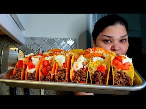 Making Taco Bell crunchy tacos at home EASY