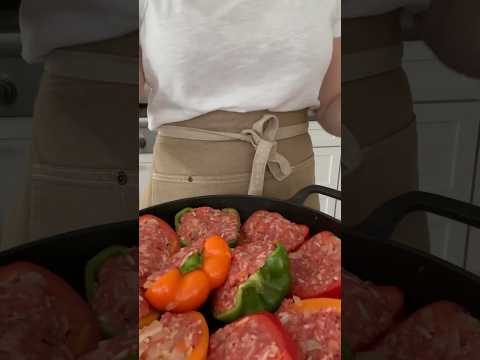 Ground Beef Stuffed Peppers (Best Meal Prep)