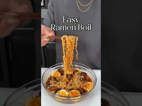 Easy Ramen Boil with Sausage and Egg