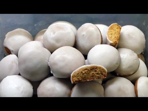 Pfeffernusse - German Iced Spice Cookies