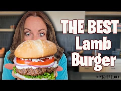 The Ultimate Lamb Burger Recipe With Tzatziki Sauce! This Will Blow Your Mind!